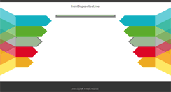 Desktop Screenshot of html5speedtest.me