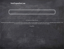 Tablet Screenshot of html5speedtest.me